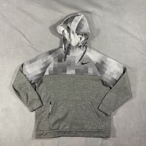 Nike Hoodie Mens Size L Gray Pullover Sweatshirt Therma Dri Fit CU7829-063